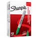 Sharpie S0810960 Fine Green Permanent Pens Box of 12 30548J