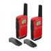 Motorola TLKR T42 Walkie Talkie Radio TWIN Pack Red 30657J