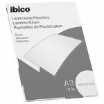 Ibico Basics A3 Gloss Laminating Pouches Medium - Pack of 100