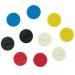 Nobo 1901016 Magnetic 20mm Assorted Whiteboard Magnets Pack of 10 32058J