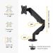 Fellowes 9683101 Eppa Single Monitor Arm - Black 32370J