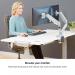 Fellowes 9683301 Eppa Dual Monitor Arm - Silver 32372J