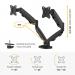 Fellowes 9683401 Eppa Dual Monitor Arm - Black 32373J