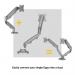 Fellowes 9683701 Eppa Dual Monitor Arm conversion Kit - Silver 32376J