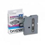 Brother TX211 Black on White 6mm x 15m Gloss Tape 14001J