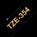 Brother TZE354 Gold on Black 8M x 24mm Gloss Tape 14084J