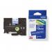 Brother TZE535 White on Blue 8M x 12mm Gloss Tape 14096J