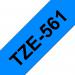 Brother TZE561 Black on Blue 8M x 36mm Gloss Tape 14100J