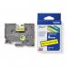 Brother TZE621 Black on Yellow 8M x 9mm Gloss Tape 14102J