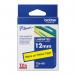 Brother TZE631 Black on Yellow 8M x 12mm Gloss Tape 14103J