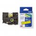 Brother TZE661 Black on Yellow 8M x 36mm Gloss Tape 14108J