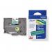 Brother TZE731 Black on Green 8M x 12mm Gloss Tape 14110J