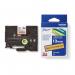 Brother TZEB31 Black on Orange 5M x 12mm Fluorescent Laminated Tape 14117J
