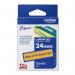 Brother TZEB51 Black on Orange 5M x 24mm Fluorescent Tape 14118J
