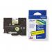 Brother TZEC31 Black on Yellow 8M x 12mm Fluorescent Laminated Tape 14119J