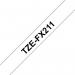 Brother TZEFX211 Black on White 8M x 6mm Flexi Tape 14131J