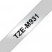 Brother TZE-M931 Black on Silver 8M x 12mm Matt Tape 14147J