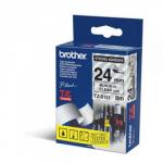 Brother TZES151 Black on Clear 8M x 24mm Strong Adhesive Tape 14166J