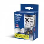 Brother TZES261 Black on White 8M x 36mm Strong Adhesive Tape 14173J