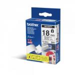 Brother TZESE4 Black on White 8M x 18mm Security Tape 14178J