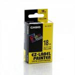 Casio XR-18YW Black on Yellow 18mm Tape 14433J