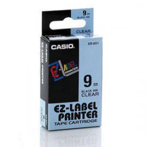 Casio XR-9X Black on Clear 9mm Tape 14451J