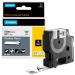 Dymo 18489 19mm x 3.5m Black On White Flexible Nylon Tape - S0718120 14611J