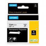 Dymo 18483 12mm White Tape - S0718210 14615J