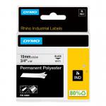 Dymo 18484 19mm Black on White Tape - S0718220 14616J
