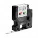 Dymo 18444 12mm Black on White Vinyl Tape - S0718600 14635J