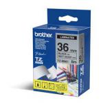 Brother TZEM961 Black on Silver 8M x 36mm Matt Tape 14699J