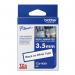 Brother TZEN201 Black on White 8M x 3.5mm Non Laminated Tape 15098J