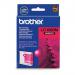 A vibrant magenta cartridge from the Brother LC1000M series, designed for high-quality printing. The sleek design features the iconic Brother logo and easy-to-use installation mechanism. The rich hue of the ink adds a pop of color to any print project.