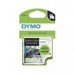 Dymo 16957 D1 12mm x 3.5m Black on White Tape 16886J