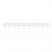 GBC 1132840 25mm White Surebind Strips 17285J