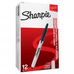 Sharpie S0810840 Retractable Black Pens Box of 12 18895J