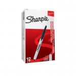 Sharpie S0810840 Retractable Black Pens Box of 12 18895J