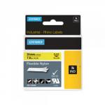Dymo 1734525 24mm Black on Yellow Flexible Tape - S0773850 19022J