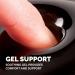 Fellowes 9112101 Crystal Gel Mousepad Wrist Support Black 21988J