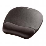 Fellowes 9112101 Crystal Gel Mousepad Wrist Support Black 21988J