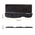 Fellowes 9182801 Fabrik Keyboard Palm Support 22016J