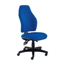 Cheap Stationery Supply of Furniture Essentials Eco Posture High Back Chair Royal Blue CH1000RB Office Statationery