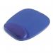 Kensington 64271 Foam Mousepad with Wrist Rest Blue 24176J