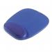 Kensington 64271 Foam Mousepad with Wrist Rest Blue 24176J
