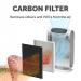 Fellowes 93242 Large Carbon Filter 25498J