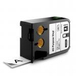 Dymo 1868753 XTL 24mm x 7m Roll All-Purpose Vinyl Black on White 26548J