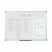 Bi-Office Maya Magnetic Dry Wipe Aluminium Framed Whiteboard 1200x900mm 26673J