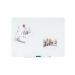 Bi-Office Magnetic Glass Memo Board 1500x1200mm 26742J
