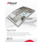 Rexel 2104250 Signmaker Self Adhesive Sign Covers A5 Pack of 10 27054J