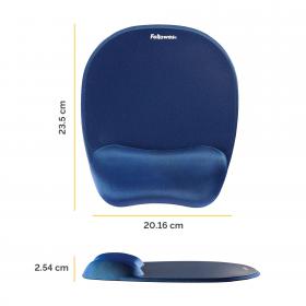 Fellowes 9172801 Memory Foam Wrist Rest and Mousepad Sapphire 27078J